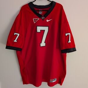 Nike Authentic Georgia Bulldogs Jersey #7 Size 56 Team Issued SEC Football UHA